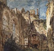 John Constable, Cowdray House:The Ruins 14 Septembr 1834